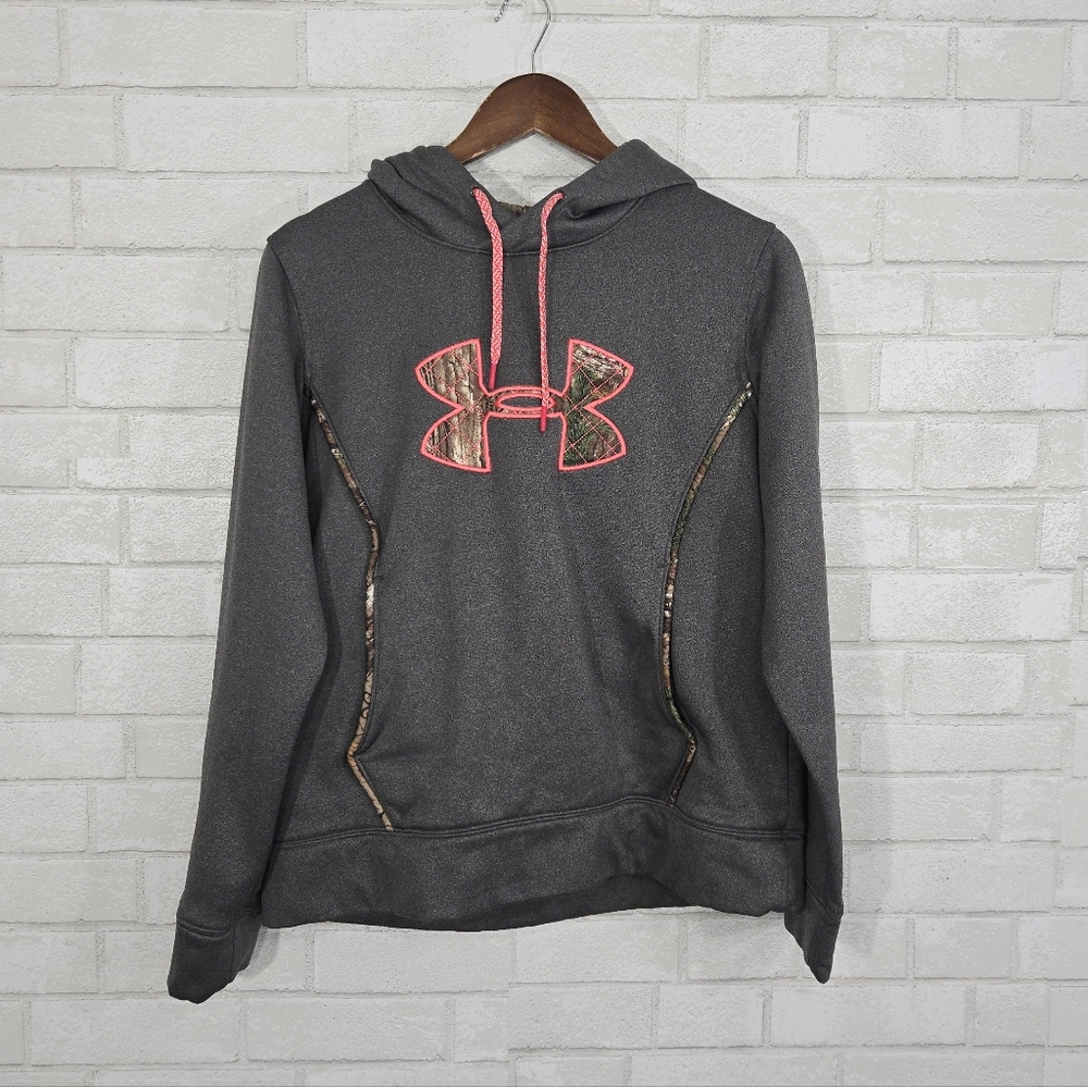 Under Armour camo print hooded sweatshirt